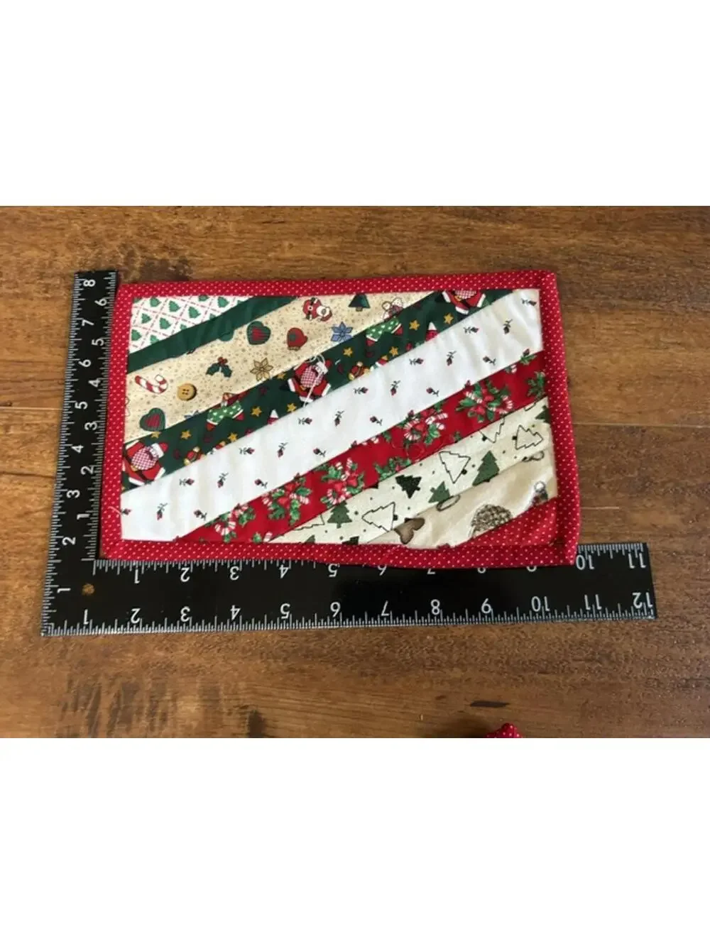 Set of 3 Handmade Christmas Quilted Potholders